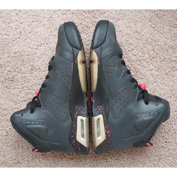 Nike Air Jordan 6 VI Retro Black Anthracite Hyper Pink 6.5Y W/ Box - Picture 3 of 9